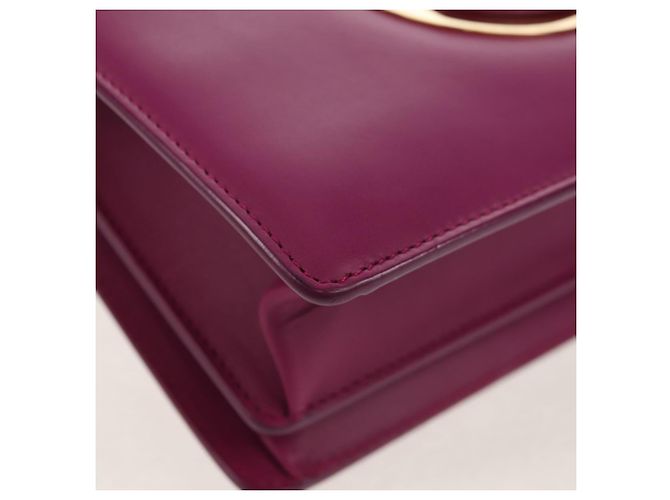 Borsa a spalla a catena Salvatore Ferragamo in pelle viola e oro Auth 152688V D'oro Porpora - vista 9