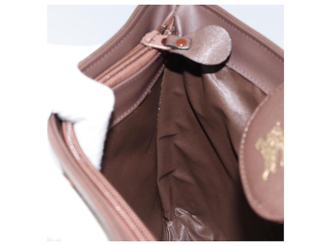 Autre Marque Borsa a Spalla Burberrys Nova Check in Tela Beige Oro Auth ka353 D'oro - vista 18