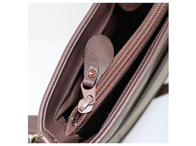 Autre Marque Borsa a Spalla Burberrys Nova Check in Tela Beige Oro Auth ka353 D'oro - vista 19