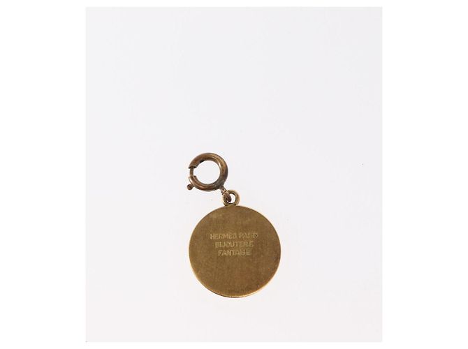 Hermès HERMES Charm Metallo Pelle 3 Set Rosso Oro Argento Auth bs30857 D'oro - vista 14