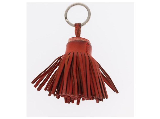 Hermès HERMES Charm Metallo Pelle 3 Set Rosso Oro Argento Auth bs30857 D'oro - vista 3