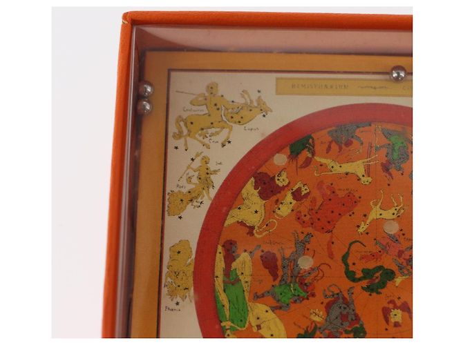 Hermès HERMES Charm Metallo Pelle 3 Set Rosso Oro Argento Auth bs30857 D'oro - vista 8