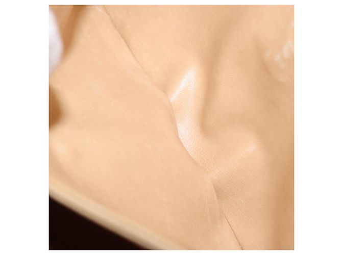 Céline Borsa a Spalla in Tela Macadam CELINE PVC Beige Oro Auth 153901 D'oro - vista 22