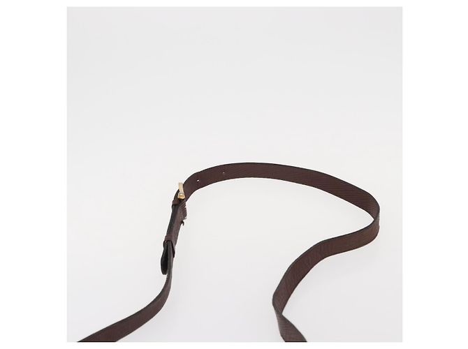 Céline Borsa a Spalla in Tela Macadam CELINE PVC Beige Oro Auth 153901 D'oro - vista 8