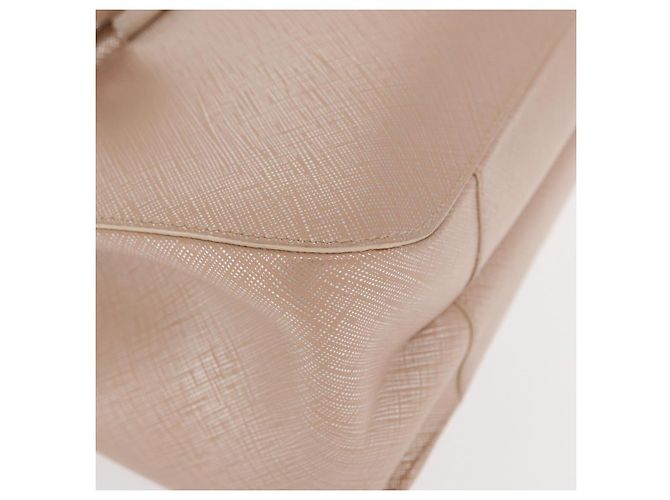 Sac à bandoulière Gancini en cuir rose argenté Salvatore Ferragamo Auth ka356 - vista 9