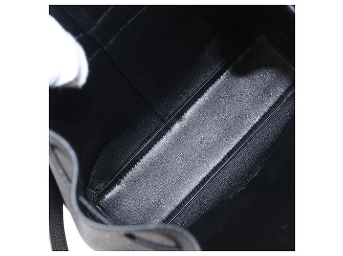 Zaino Gancini in pelle nera e oro Salvatore Ferragamo Auth 154075SM Nero D'oro - vista 10