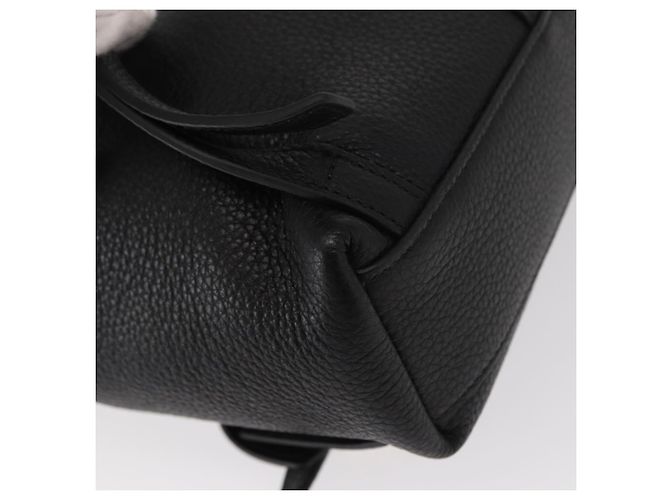 Zaino Gancini in pelle nera e oro Salvatore Ferragamo Auth 154075SM Nero D'oro - vista 19