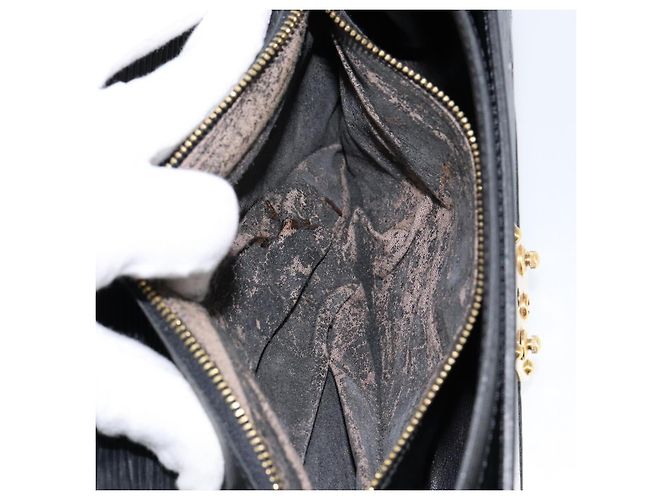 LOUIS VUITTON Epi Serie Dragonne Clutch Bag Nero M52612 LV Auth th6460 - vista 11