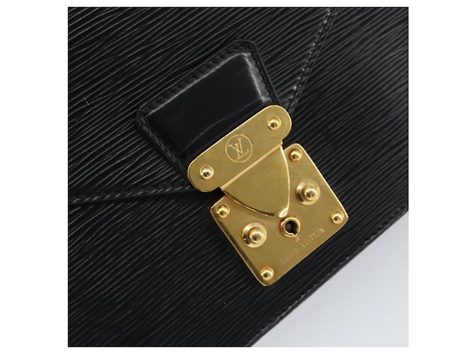 LOUIS VUITTON Epi Serie Dragonne Clutch Bag Nero M52612 LV Auth th6460 - vista 17