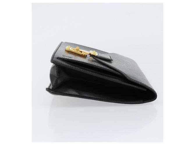 LOUIS VUITTON Epi Serie Dragonne Clutch Bag Nero M52612 LV Auth th6460 - vista 3