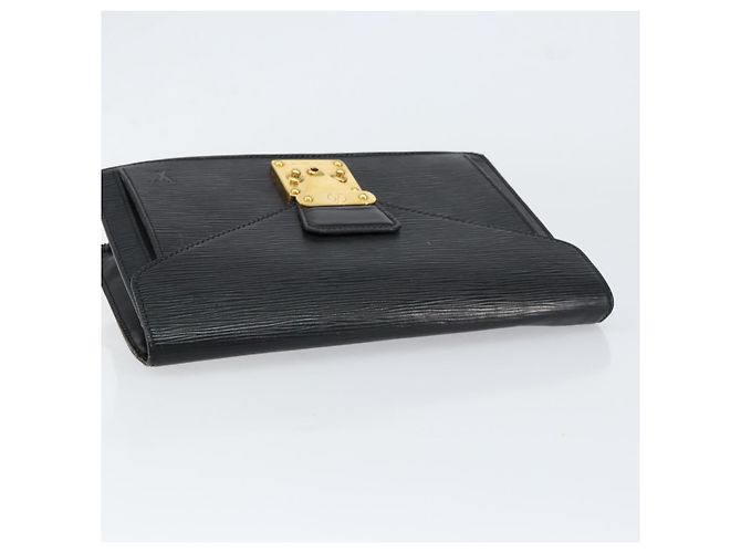 LOUIS VUITTON Epi Serie Dragonne Clutch Bag Nero M52612 LV Auth th6460 - vista 5