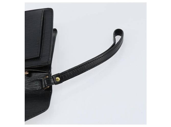 LOUIS VUITTON Epi Serie Dragonne Clutch Bag Nero M52612 LV Auth th6460 - vista 8