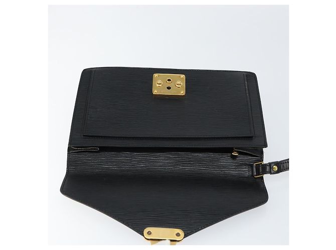 LOUIS VUITTON Epi Serie Dragonne Clutch Bag Nero M52612 LV Auth th6460 - vista 9