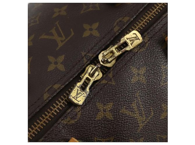 LOUIS VUITTON Borsa Boston Monogram Keepall 55 M41424 LV Auth BA7894 Monogramma - vista 19