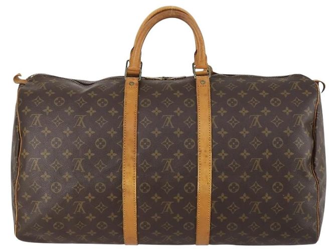 LOUIS VUITTON Borsa Boston Monogram Keepall 55 M41424 LV Auth BA7894 Monogramma - vista 2
