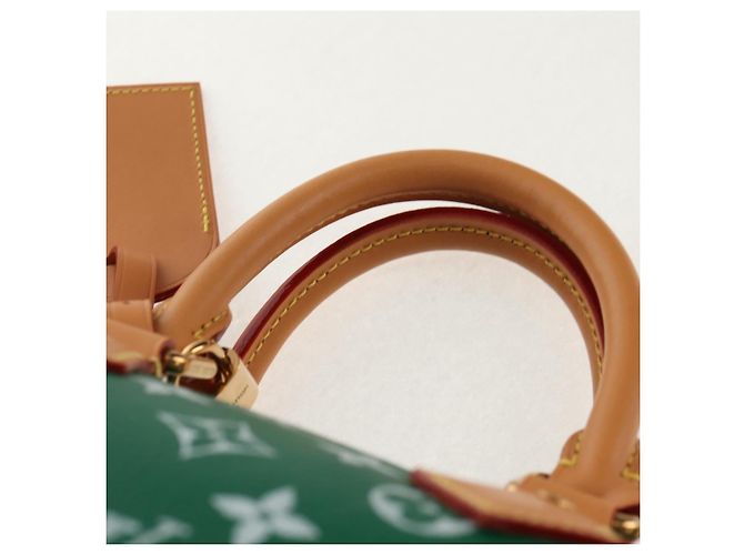 LOUIS VUITTON Borsa a Tracolla Monogram Speedy P9 25 Verde M24423 LV Auth 139047SM Monogramma - vista 14