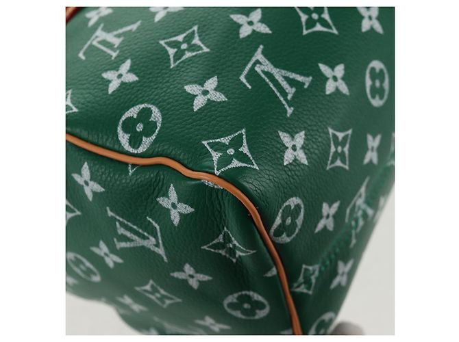 LOUIS VUITTON Borsa a Tracolla Monogram Speedy P9 25 Verde M24423 LV Auth 139047SM Monogramma - vista 18