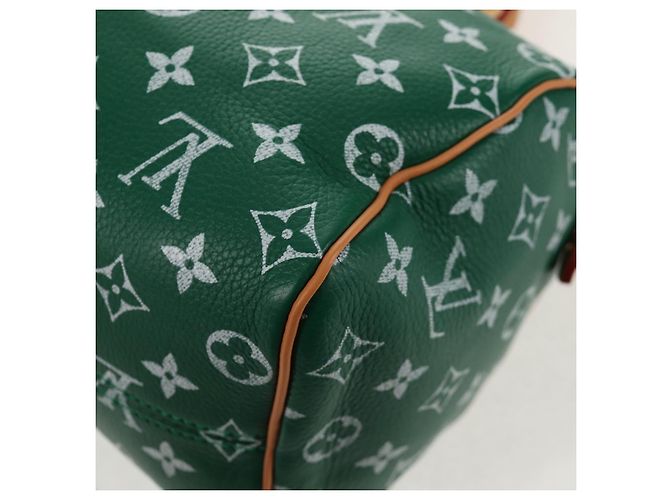 LOUIS VUITTON Borsa a Tracolla Monogram Speedy P9 25 Verde M24423 LV Auth 139047SM Monogramma - vista 19