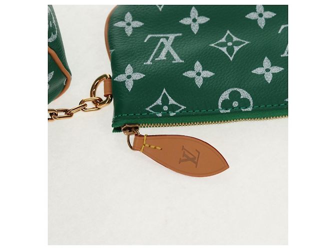LOUIS VUITTON Borsa a Tracolla Monogram Speedy P9 25 Verde M24423 LV Auth 139047SM Monogramma - vista 23