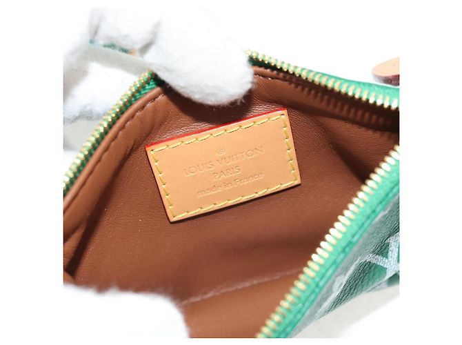 LOUIS VUITTON Borsa a Tracolla Monogram Speedy P9 25 Verde M24423 LV Auth 139047SM Monogramma - vista 25