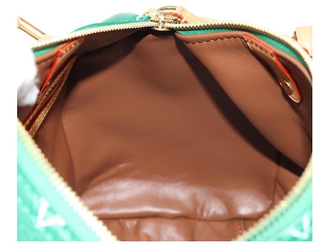 LOUIS VUITTON Borsa a Tracolla Monogram Speedy P9 25 Verde M24423 LV Auth 139047SM Monogramma - vista 30
