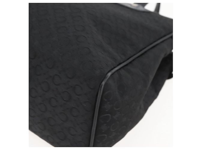 Céline CELINE C Macadam Canvas Handtasche Schwarz Silber Auth gh998 - Ansicht 10