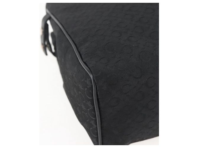 Céline CELINE C Macadam Canvas Handtasche Schwarz Silber Auth gh998 - Ansicht 11