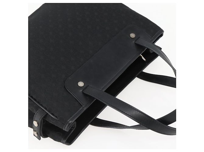 Céline CELINE C Macadam Canvas Handtasche Schwarz Silber Auth gh998 - Ansicht 6
