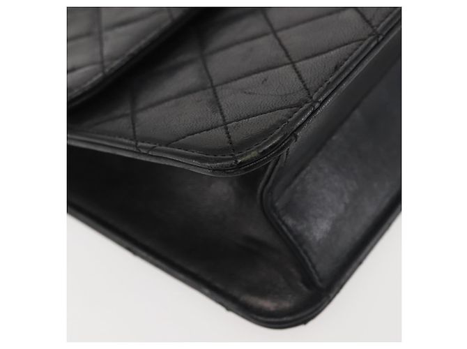 Borsa a Spalla CHANEL in Pelle di Agnello Nera Oro CC Auth 143810 Nero D'oro - vista 10