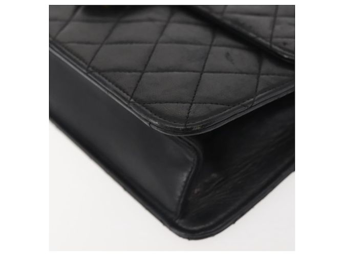 Borsa a Spalla CHANEL in Pelle di Agnello Nera Oro CC Auth 143810 Nero D'oro - vista 11