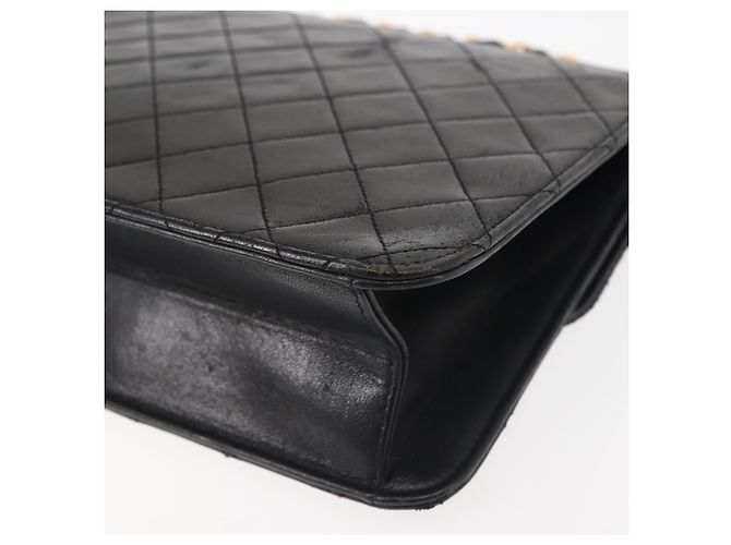 Borsa a Spalla CHANEL in Pelle di Agnello Nera Oro CC Auth 143810 Nero D'oro - vista 13