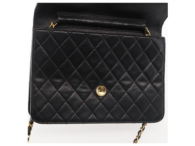 Borsa a Spalla CHANEL in Pelle di Agnello Nera Oro CC Auth 143810 Nero D'oro - vista 16