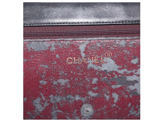 Borsa a Spalla CHANEL in Pelle di Agnello Nera Oro CC Auth 143810 Nero D'oro - vista 18