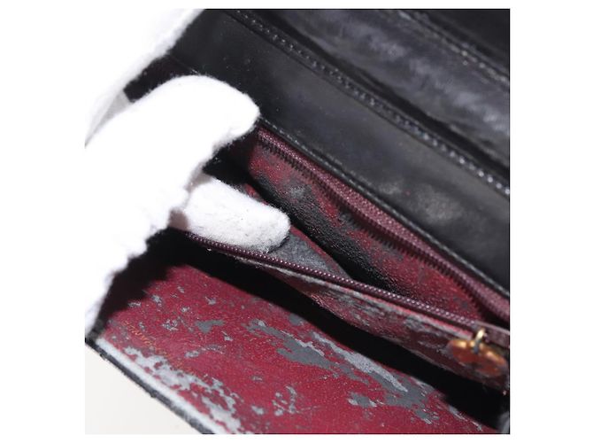 Borsa a Spalla CHANEL in Pelle di Agnello Nera Oro CC Auth 143810 Nero D'oro - vista 22