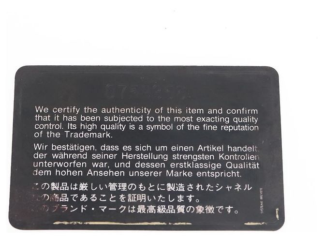 Borsa a Spalla CHANEL in Pelle di Agnello Nera Oro CC Auth 143810 Nero D'oro - vista 24