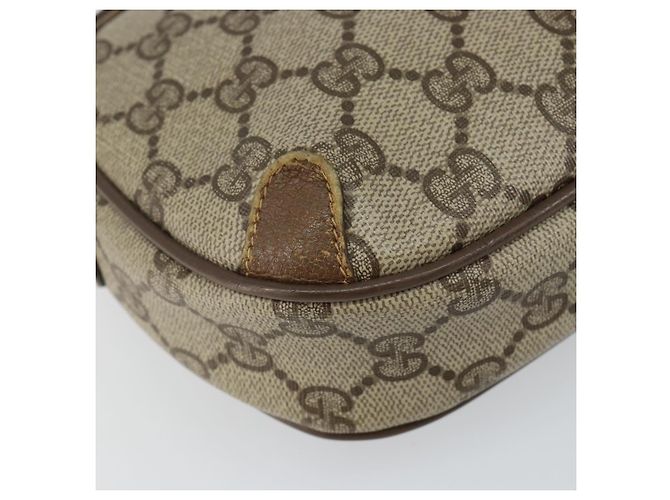 Borsa a Spalla Gucci GG Supreme Web Sherry Line PVC Beige 89 02 066 Auth 143576 D'oro - vista 11
