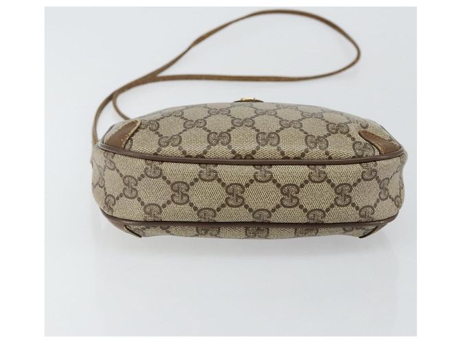 Borsa a Spalla Gucci GG Supreme Web Sherry Line PVC Beige 89 02 066 Auth 143576 D'oro - vista 9