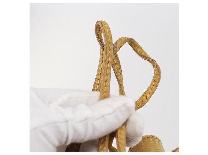 Noe LOUIS VUITTON Borsa a Spalla Petit Noé Epi Gialla M44109 LV Auth 144770 Giallo - vista 10