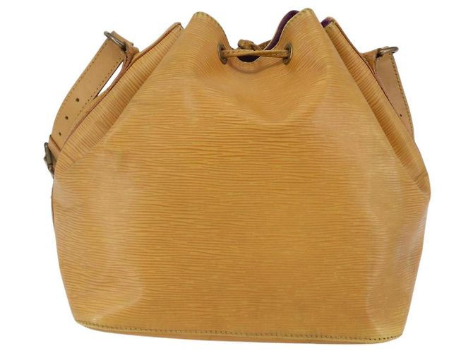 Noe LOUIS VUITTON Borsa a Spalla Petit Noé Epi Gialla M44109 LV Auth 144770 Giallo - vista 2
