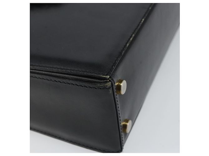 Céline Borsa a mano CELINE in pelle nera e oro Auth 144782 Nero D'oro - vista 11