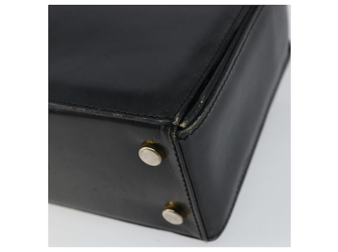 Céline Borsa a mano CELINE in pelle nera e oro Auth 144782 Nero D'oro - vista 12