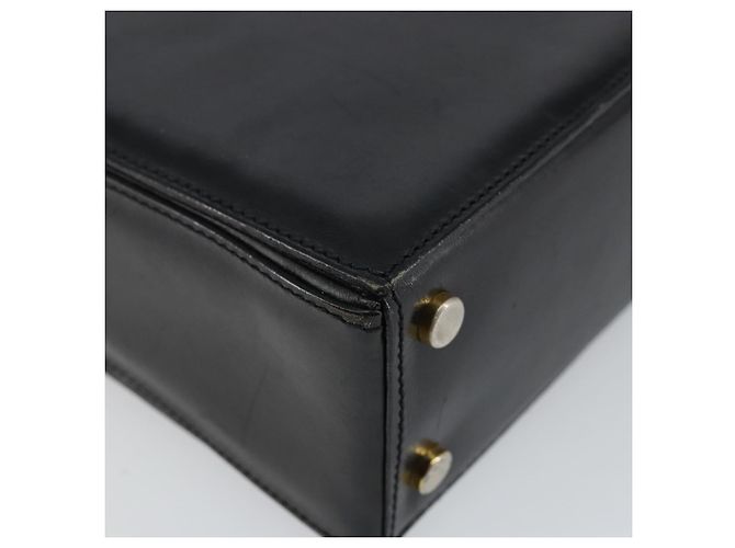 Céline Borsa a mano CELINE in pelle nera e oro Auth 144782 Nero D'oro - vista 13