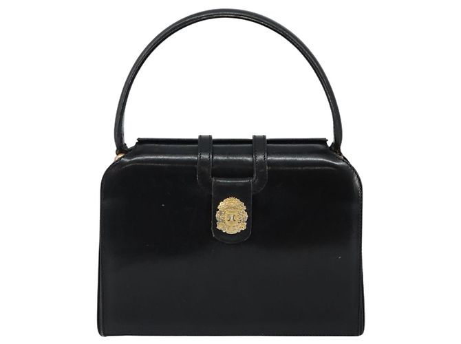 Céline Borsa a mano CELINE in pelle nera e oro Auth 144782 Nero D'oro - vista 2