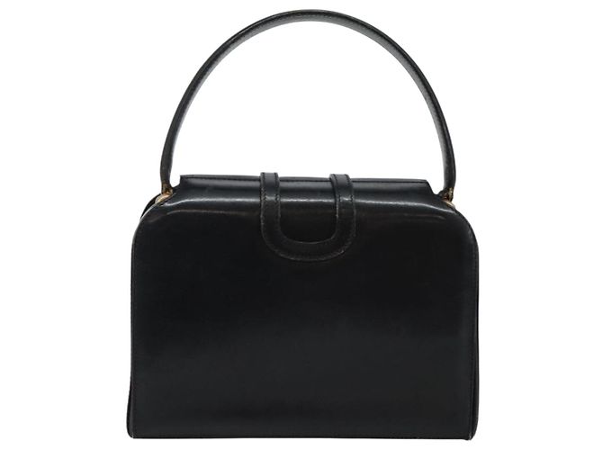 Céline Borsa a mano CELINE in pelle nera e oro Auth 144782 Nero D'oro - vista 3