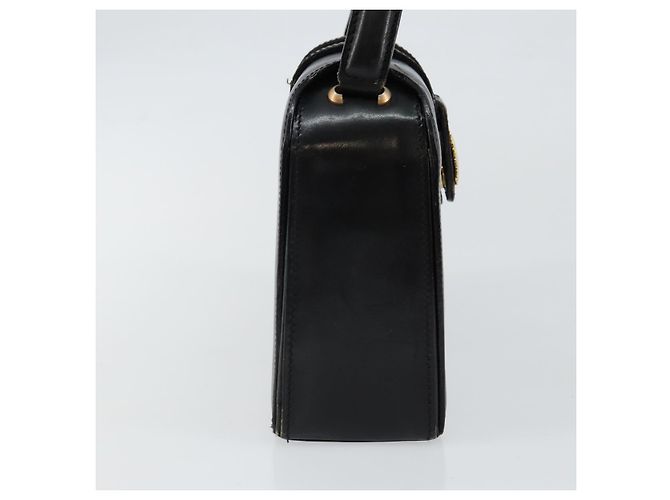 Céline Borsa a mano CELINE in pelle nera e oro Auth 144782 Nero D'oro - vista 5
