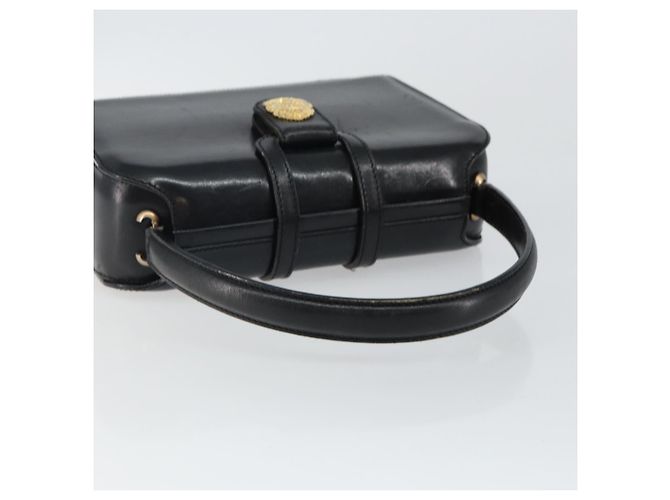 Céline Borsa a mano CELINE in pelle nera e oro Auth 144782 Nero D'oro - vista 7