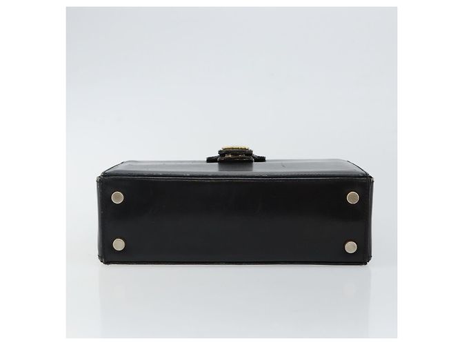 Céline Borsa a mano CELINE in pelle nera e oro Auth 144782 Nero D'oro - vista 9