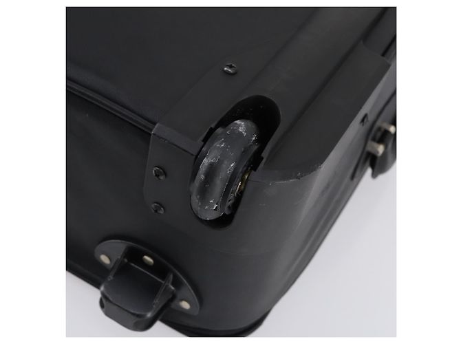 Valigia LOEWE Nylon Nero Argento Auth bs29570 - vista 11