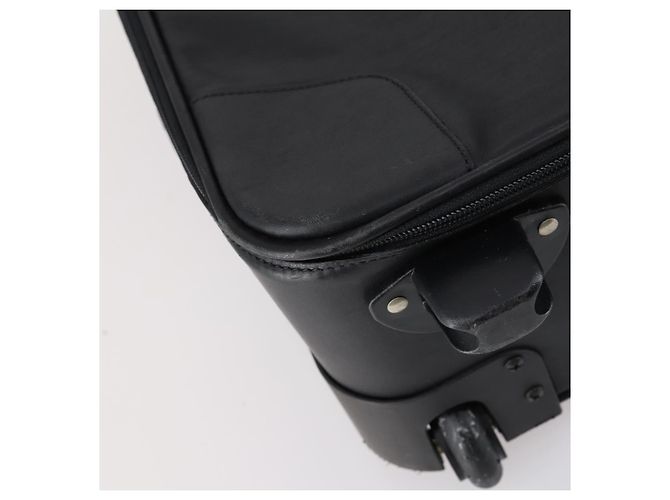 Valigia LOEWE Nylon Nero Argento Auth bs29570 - vista 17