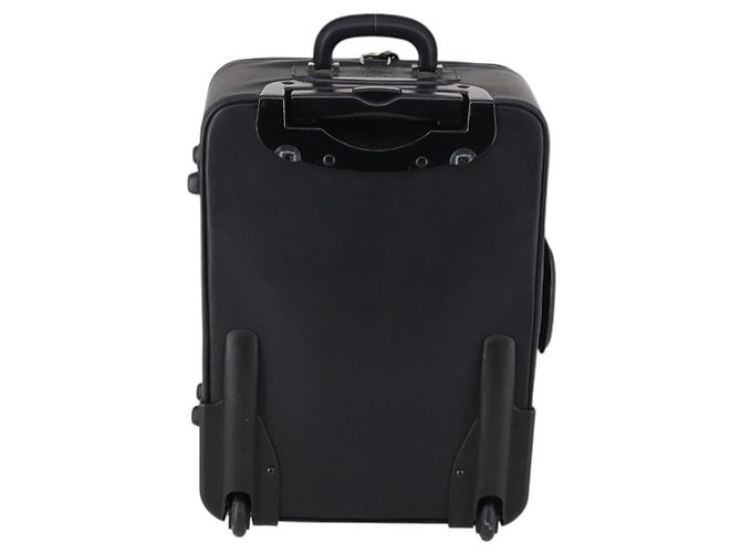 Valigia LOEWE Nylon Nero Argento Auth bs29570 - vista 2